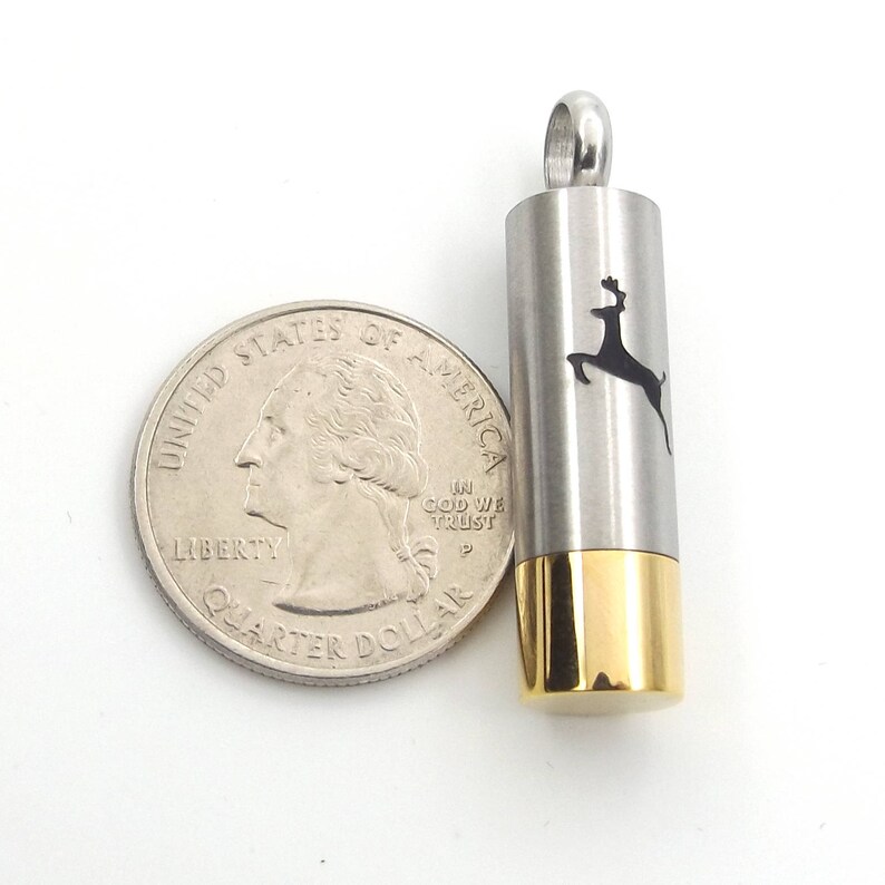 Deer Shotgun Shell Cremation Pendant Bullet Jewelry Etsy