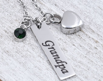 Personalized Heart Urn Necklace for Ashes, Cremation Jewelry, Mini Heart, Cremation Necklace, Urn Jewelry, Memorial Gift, Pet Ashes Jewelry