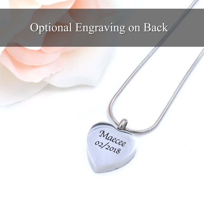 Grandma in My Heart Cremation Jewelry / Keepsake Urn Necklace Etsy