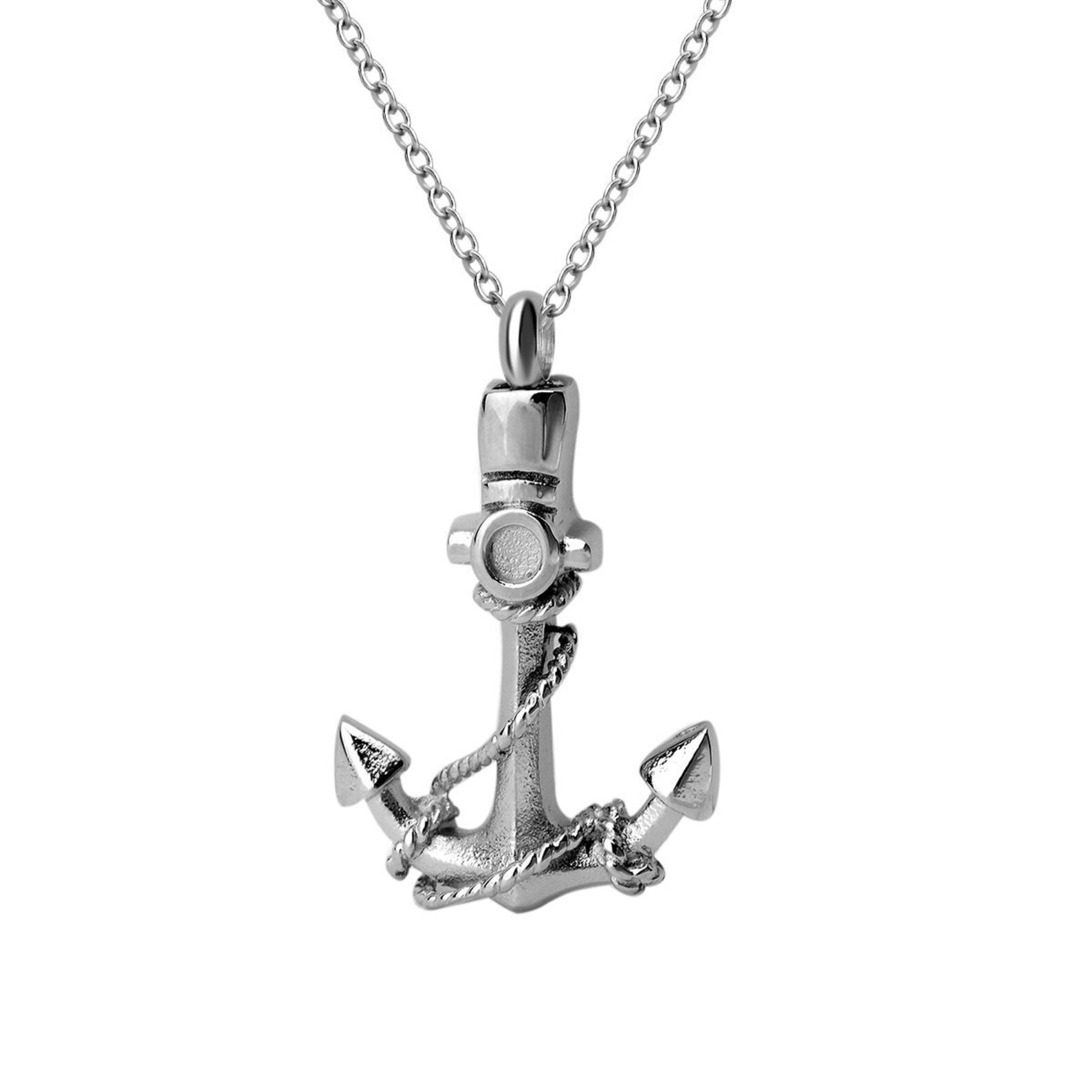 Anchor Cremation Jewelry Necklace for Ashes Navy Sailor Etsy