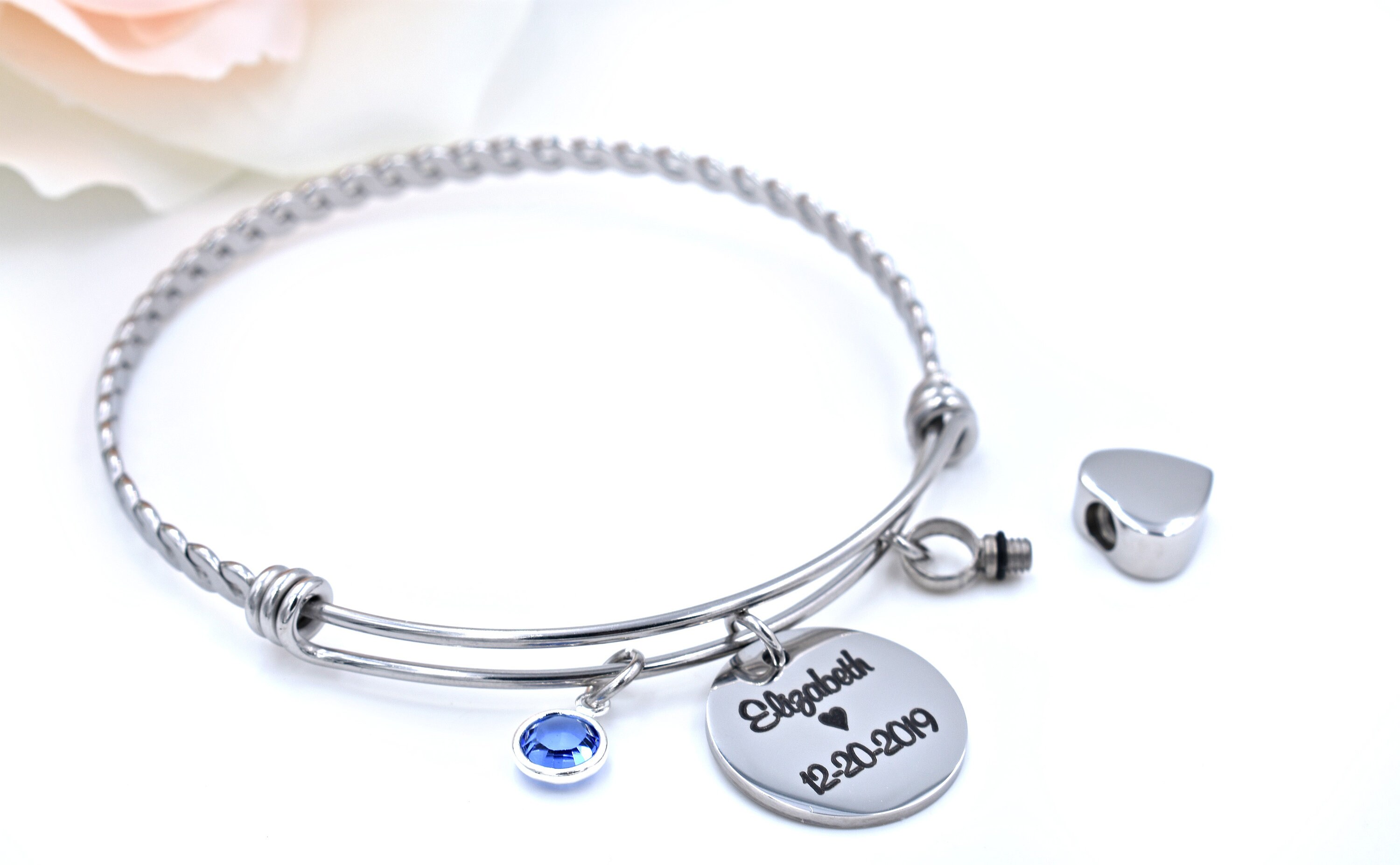 Cremation Bracelet for Women Personalized Bracelet for Ashes Etsy