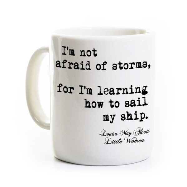 Little Women Mug - Louisa May Alcott Coffee Mug - Gift for Reader and Book Lover - English Teacher Gift- Classic Literature Gift Travel