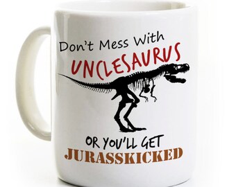 Unclesaurus Coffee Mug - Gift for the Best Uncle In The World - Customizable