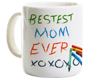 Unique Mommy Coffee Mug - Best Mommy Ever - Cute Gift For Mom From Child - Mother's Day Gift