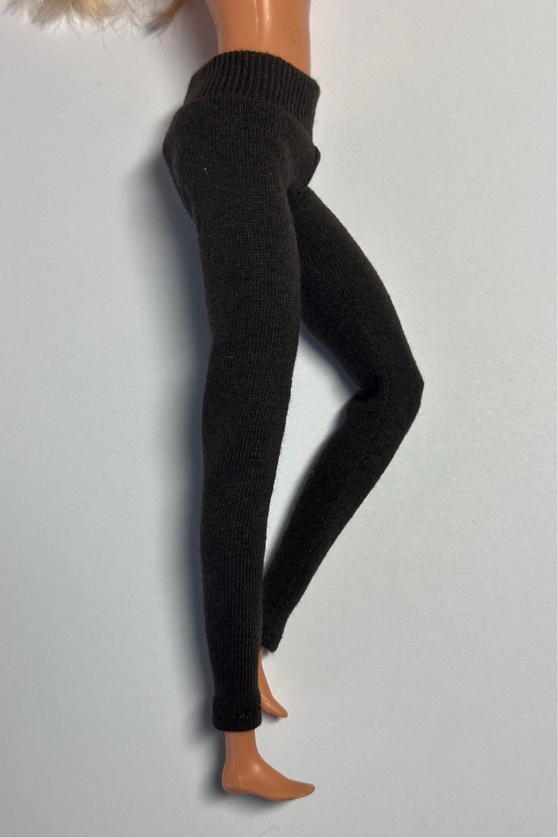 2 pair Fashion Doll Full Length Leggings ~ Brown, Beige ~ Fits 11 1/2” Dolls Brown