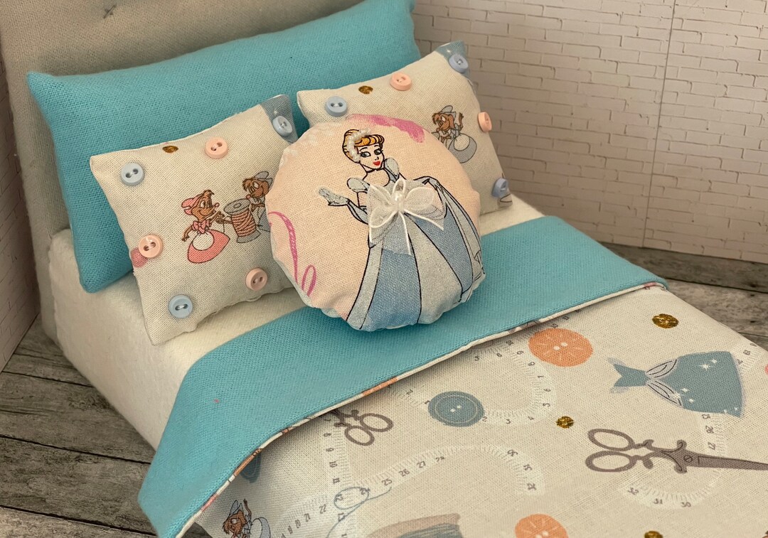 16 Doll Blanket and Pillow Set Cinderella & Mice for Etsy