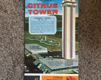 Vintage California road map Flying A Ethyl pamphlet tourist 1960s