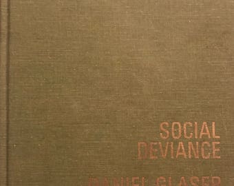 Social Deviance Daniel Markham Series Sociology 1971