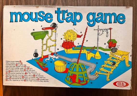 Vintage 1963 Original Mouse Trap Game by Ideal 