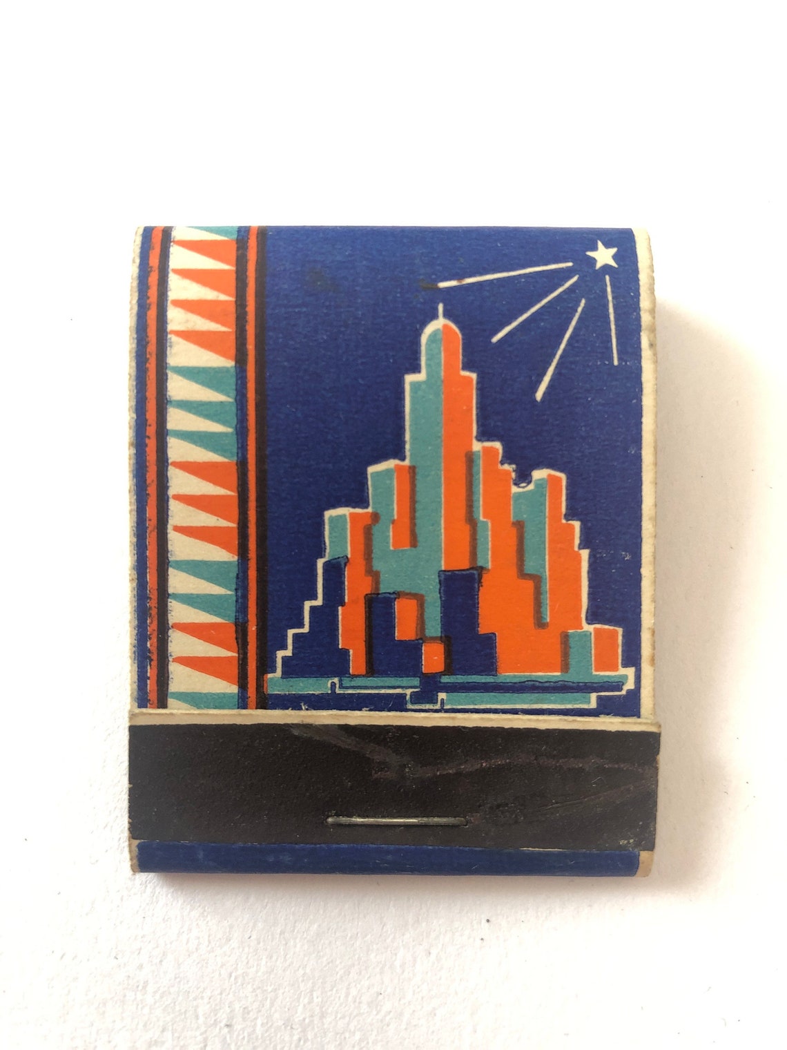 Vintage Ohio Match Company Matchbook book of matches blue and Etsy