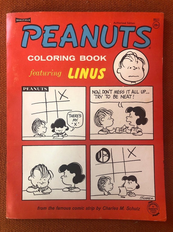 Vintage Peanuts Coloring Book Featuring Linus Charles Schulz Etsy Vintage Peanuts Coloring Book Featuring Linus Charles Schulz Etsy