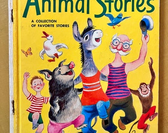 1957 Giant Little Golden Book Animal Stories “A” edition