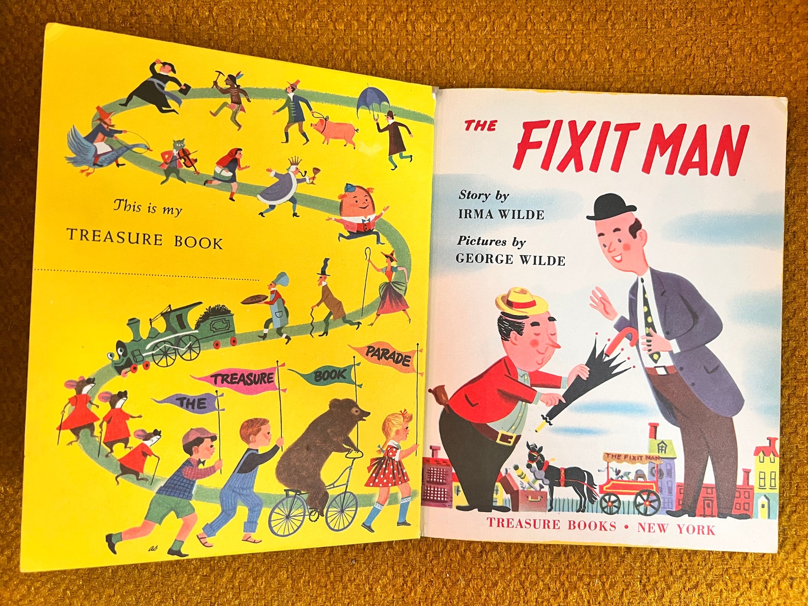 Vintage the Fix It Man Treasure Book for Children 1952 - Etsy