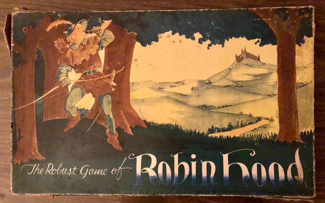 1950 the Robust Game of Robin Hood Board Game National Games - Etsy