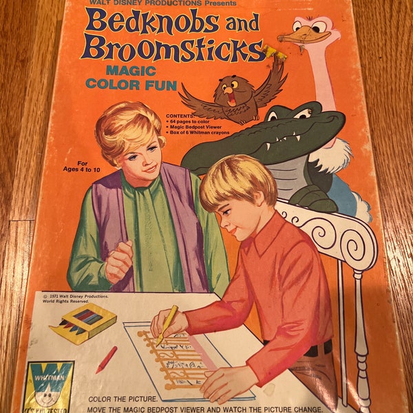 Whitman Bedknobs and Broomsticks Magic Color Fun