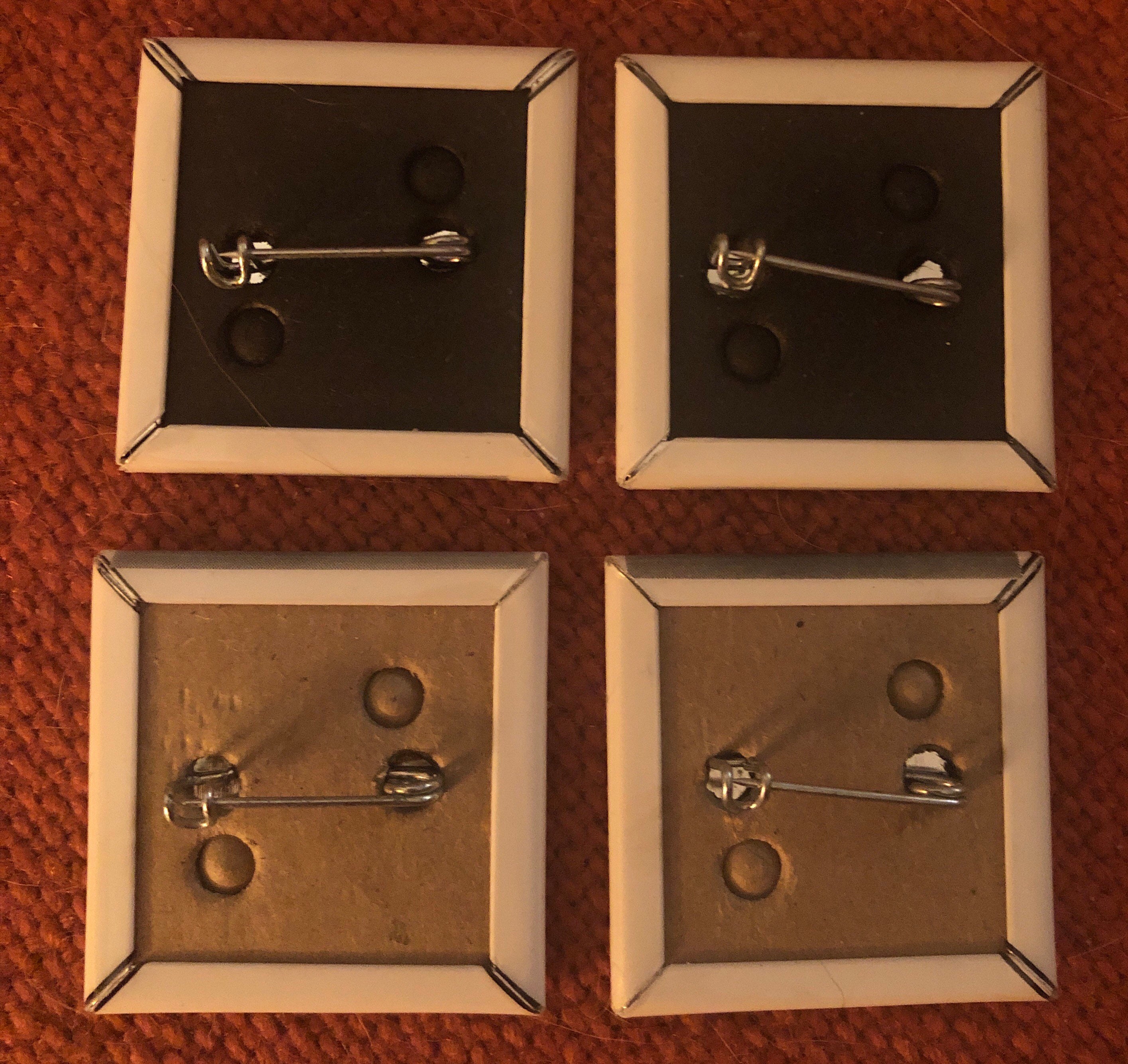 Vintage 2 BEATLES Metal Pins 1