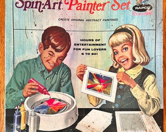 vintage RARE Rapco Spin Art Painter Set working