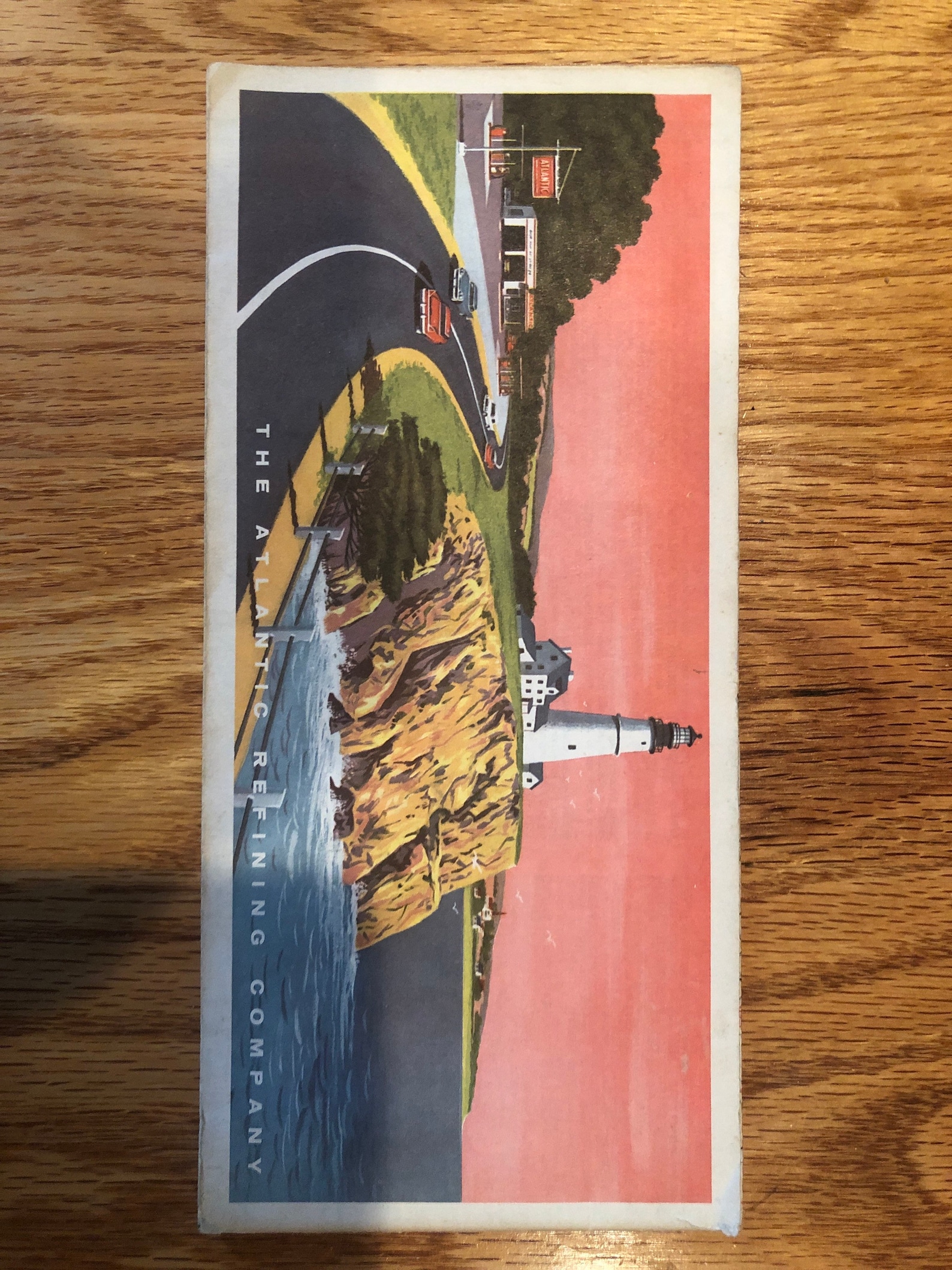 Vintage Atlantic Oil Map of Boston Rand Mcnally Massachusetts Etsy