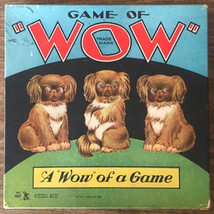 1932 Game Of WOW Russell Manufacturing Company EX RARE Complete Puppies peg board