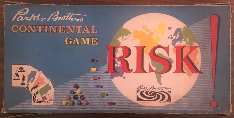 Vintage Risk Board Game Original Box Early Version 1959 Parker | Etsy