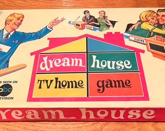 Vintage Dream House TV Game, Milton Bradley Company, Complete Game With All Pieces, 1968