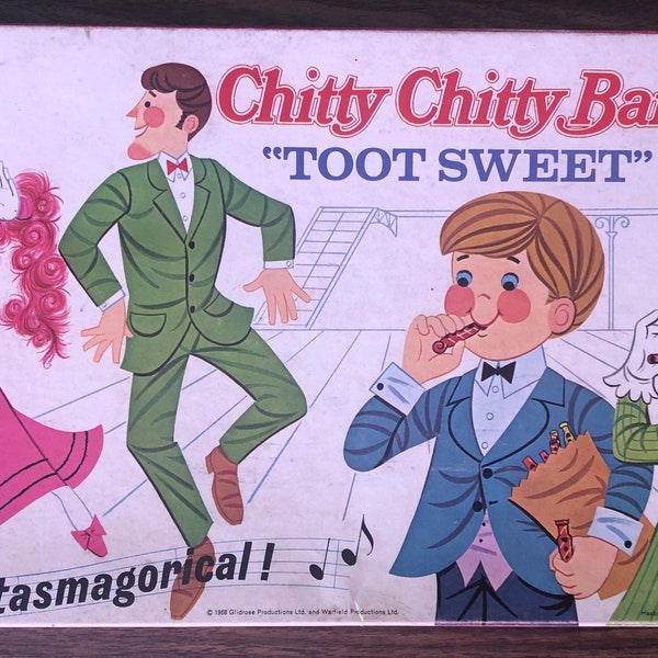1968 Chitty Chitty Bang Bang Orig Hasbro Toot Sweet Board Game