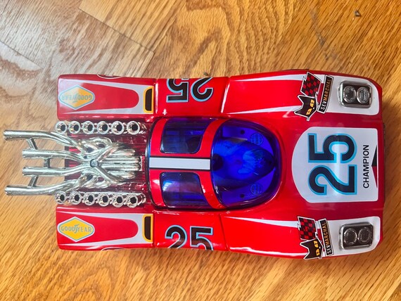 Tested Vintage Mystery Bump N Go Big Machine Battery Operated Race