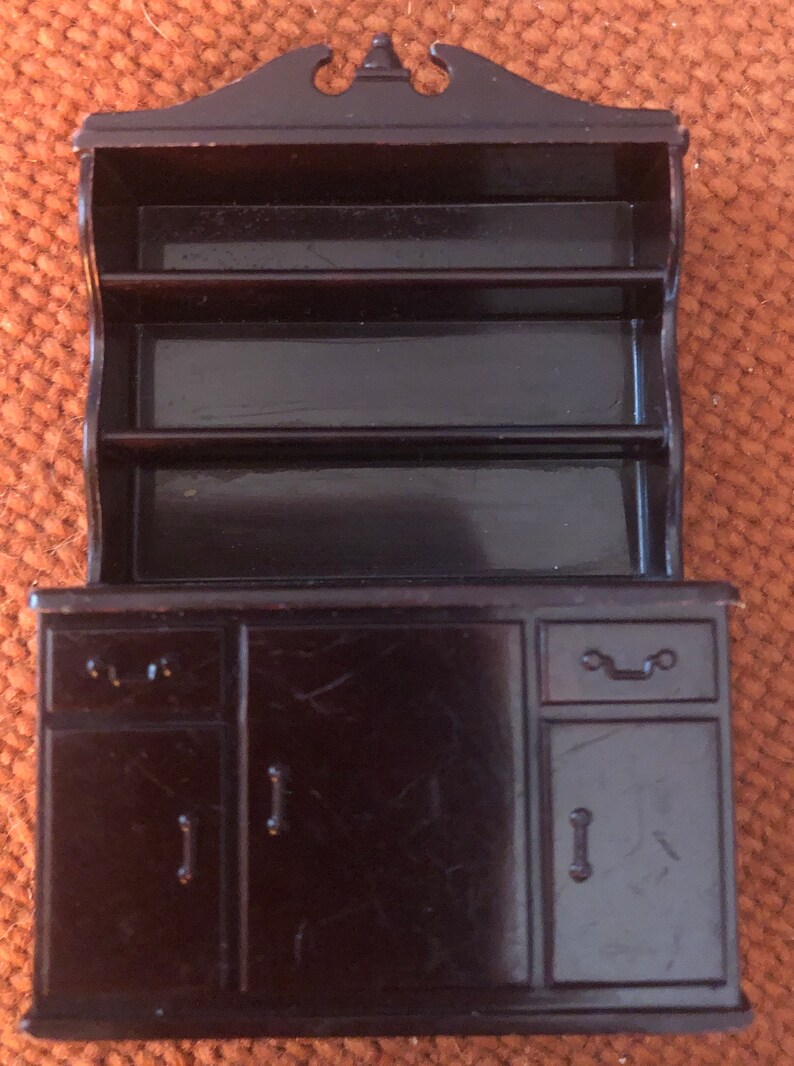 Vintage Marx Dollhouse Furniture Hutch Dining Room Etsy