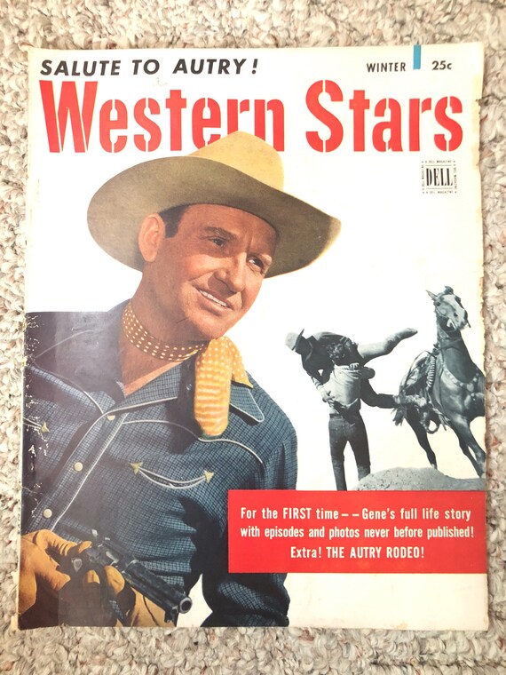 Western Stars Magazine Winter 1950 Salute to Gene Autry | Etsy