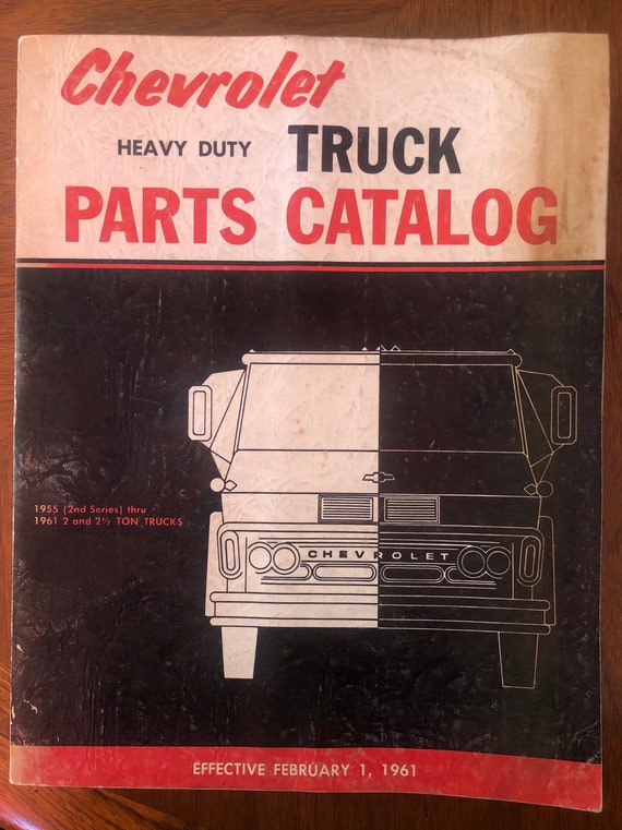 Chevrolet Heavy Duty Truck Parts Catalog 1961 Book Manual Etsy