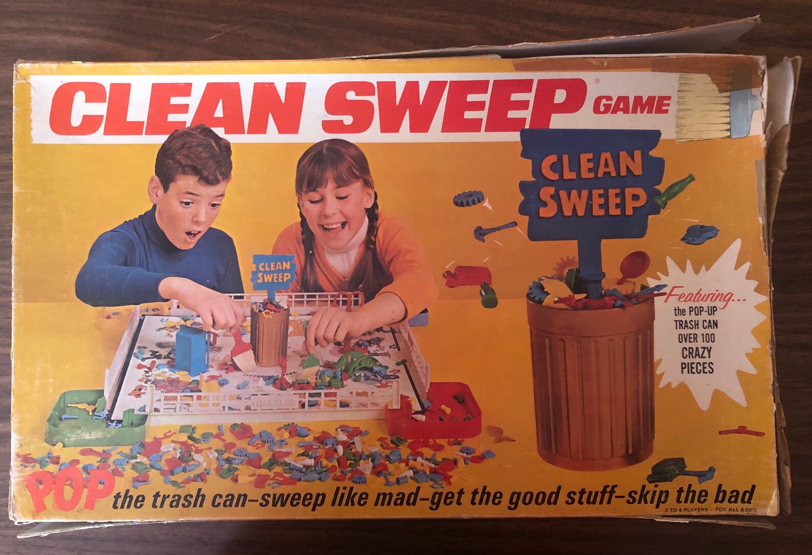 Vintage 1967 RARE Clean Sweep Game board game Schraper trash Etsy