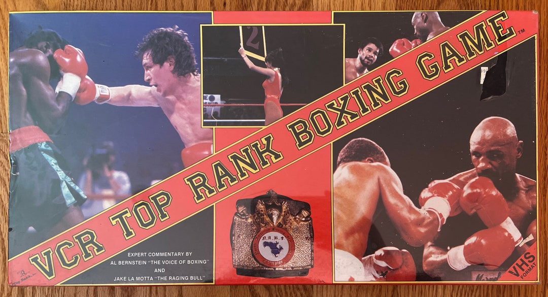 Vintage 1987 Top Rank Video Cassette Board Game VCR Top Rank Boxing