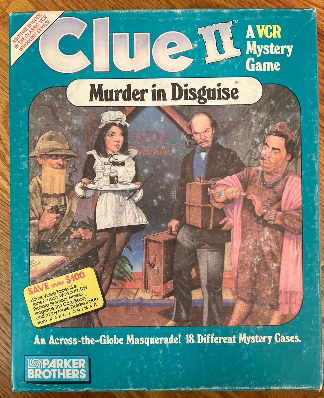 1987 Clue II Murder in Disguise A VCR Mystery Game Parker Brothers