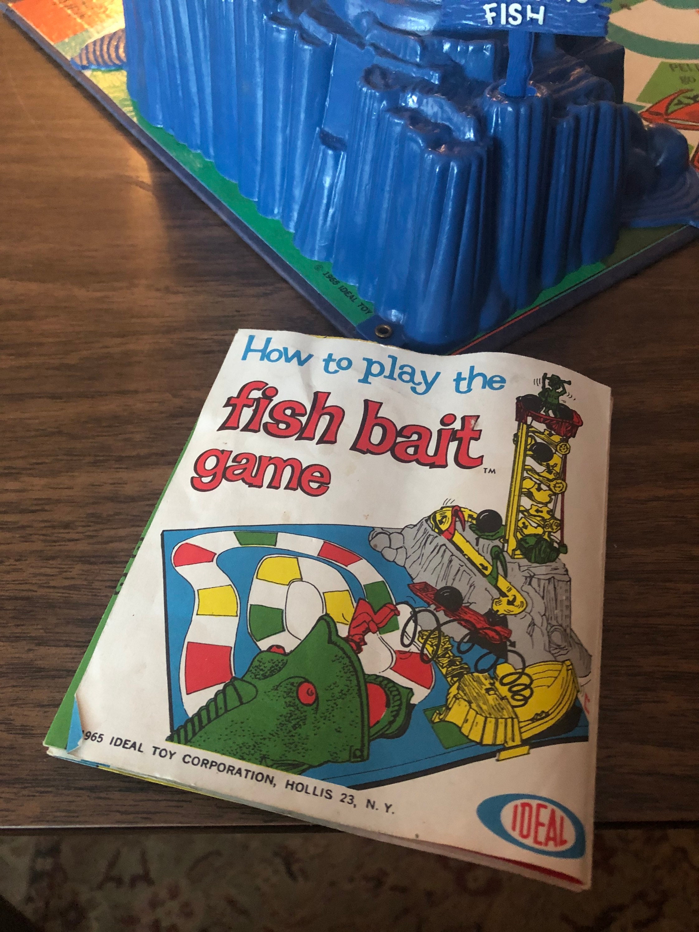 1965 Ideal Fish Bait Game Board Game Fishing Etsy