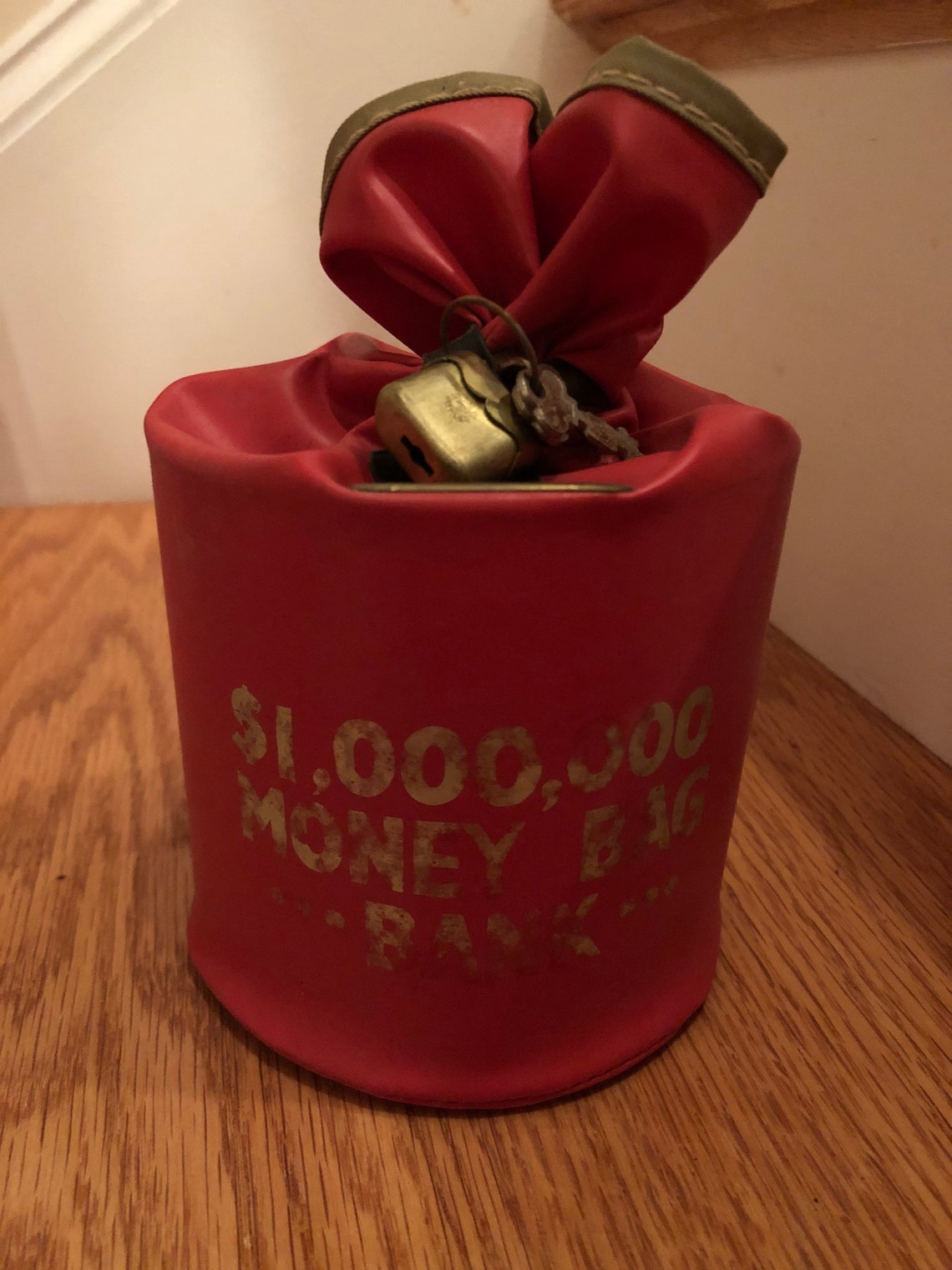 Vintage One Million Dollar Money Bag Bank With Box Etsy