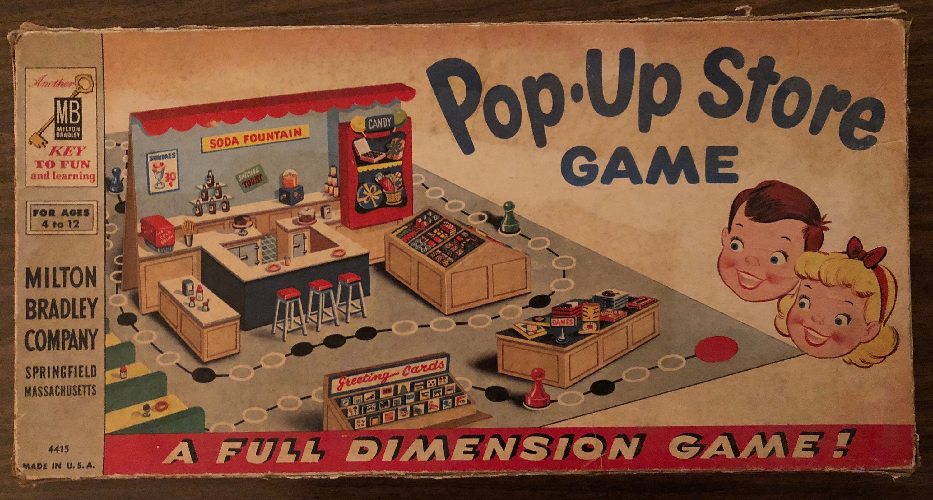 Buy Vintage 1950 Pop-up Store Game by Milton Bradley Unique Game Online in  India 