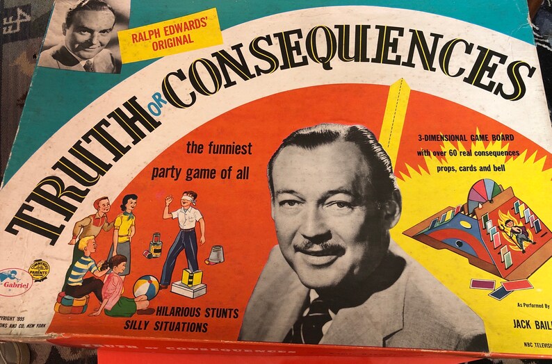 1955 Truth or Consequences Ralph Edwards Original Jack Bailey Etsy