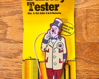 1974 W.C. Fields Red Nose Battery Tester Sealed in Package New Old Stock