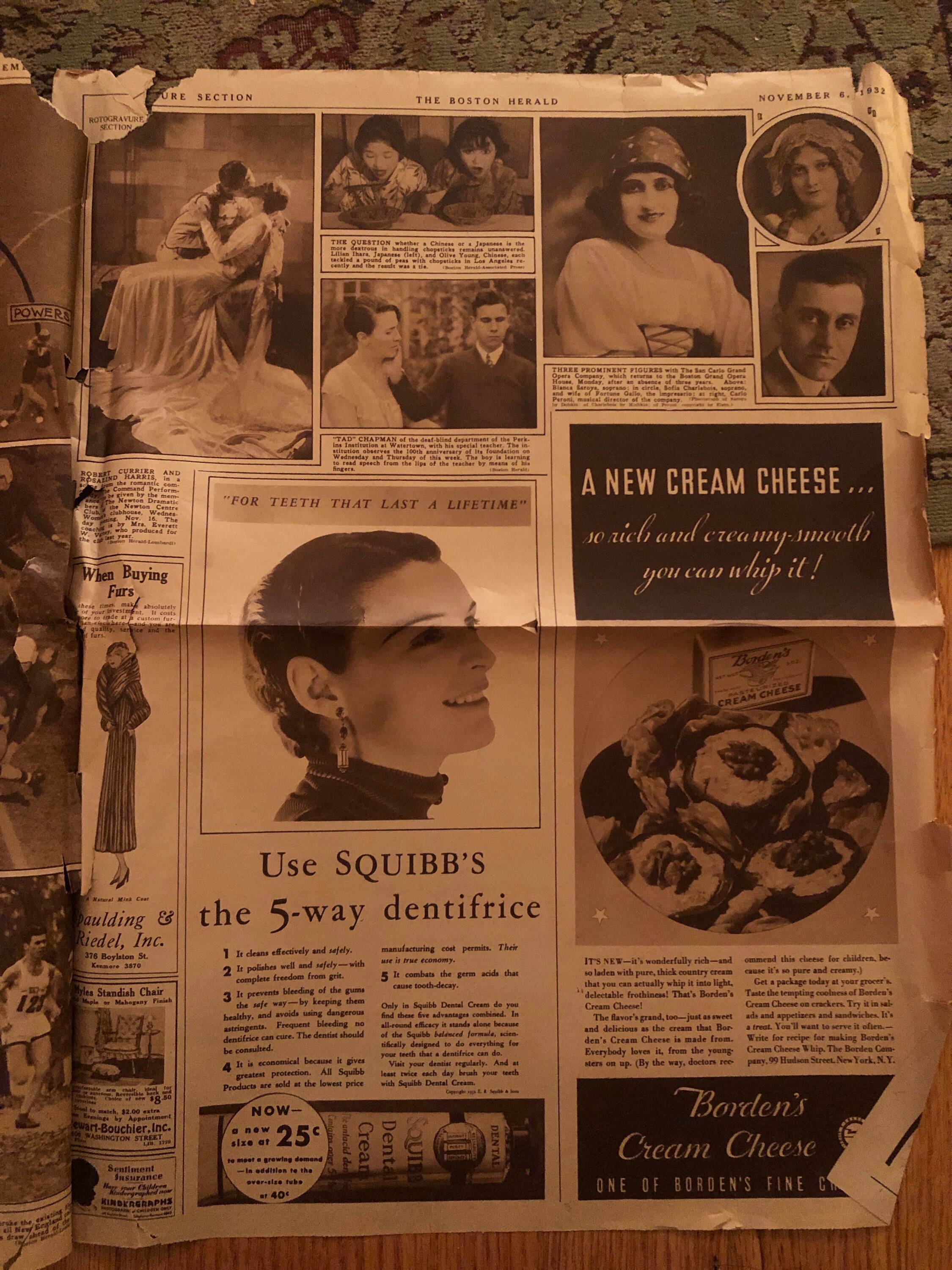 The Boston Herald Herbert Hoover newspaper November 6 1932 Etsy