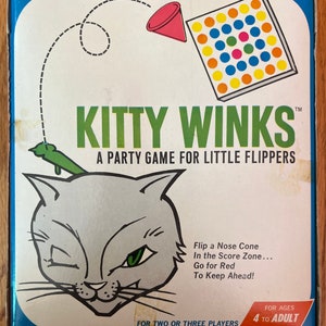 Very RARE 1969 Kitty Winks A Party Game for Little Flippers vintage tiddlywinks Creston Industries