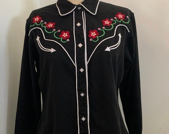 Retro style cowgirl western shirt by Panhandler Slim