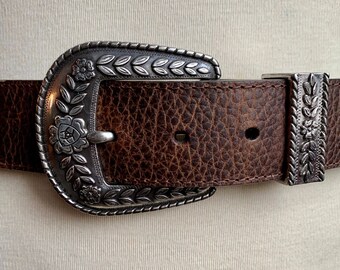 Ariat embossed & tooled, genuine leather belt, women’s size 34