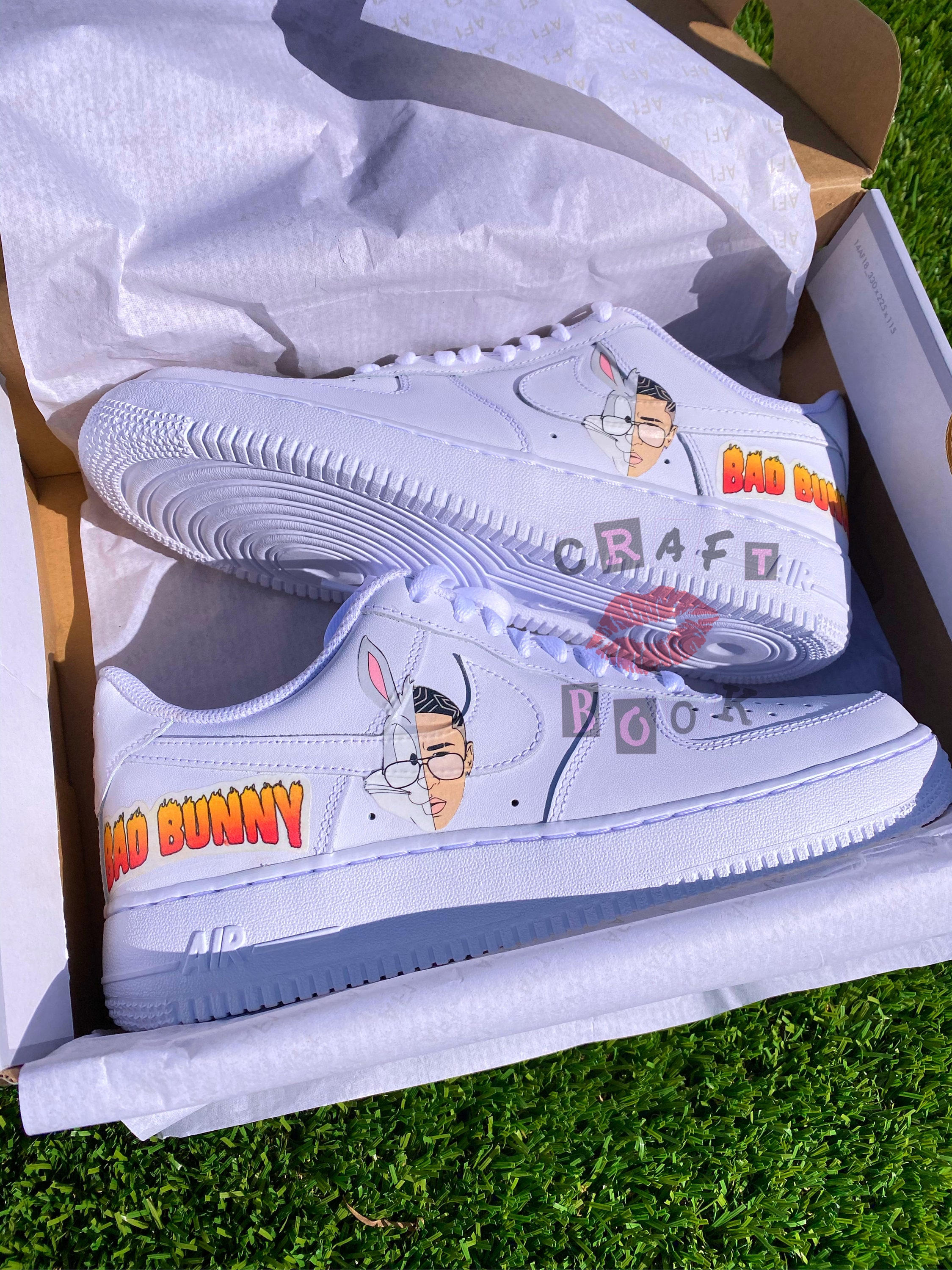 Nike airforce 1 zapatillas con bad bunny impermeable | Etsy