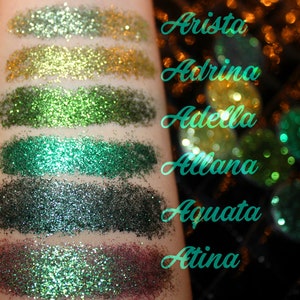De sex havsnymferna - Pressat glitter - Glittergel - Veganskt smink