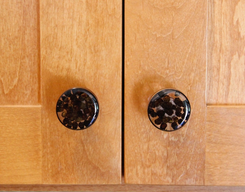 Antique Copper Spice Resin Knobs Farmhouse Boho Etsy