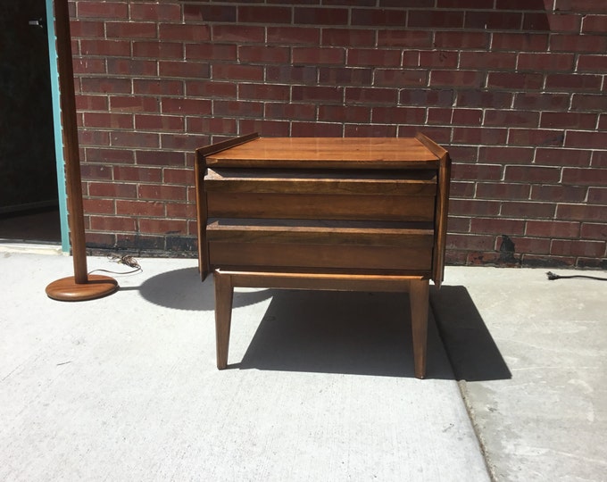 Lane First Edition Walnut Nightstand Etsy