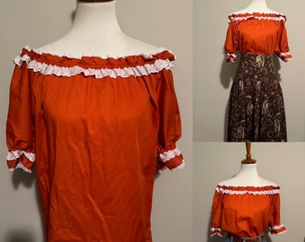 1960’s Peasant / Western Style Blouse