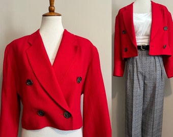 1980’s Perry Ellis Cropped Blazer