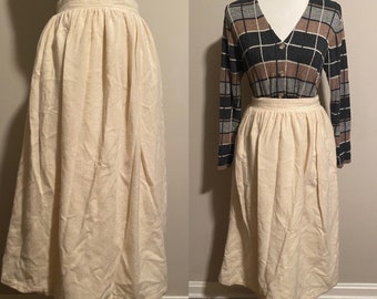 1970’s Calvin Klein Studios Wool/Angora Blend Midi Skirt