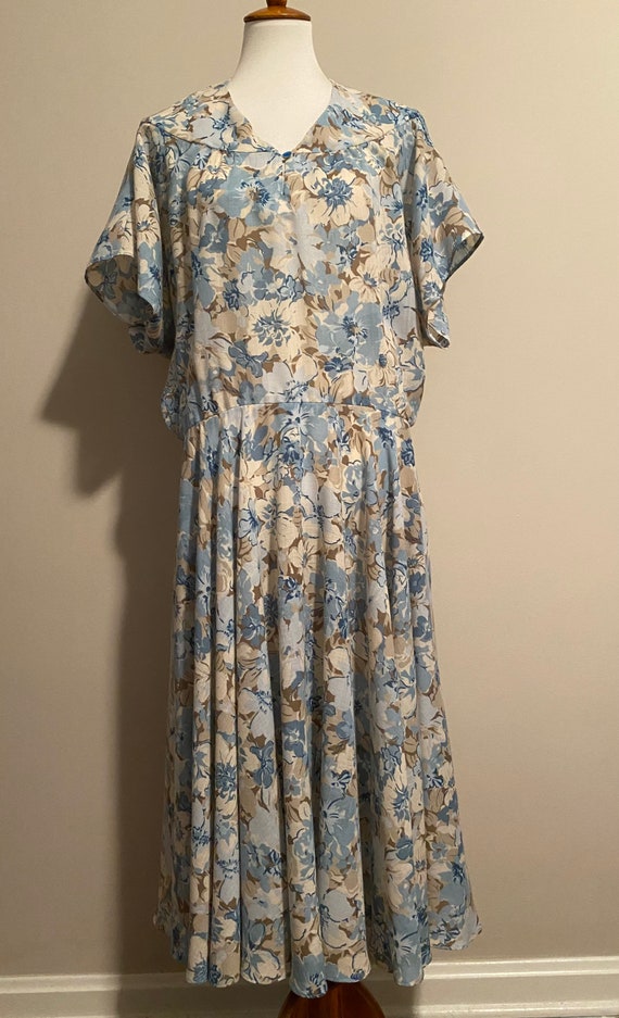 1960’s Handmade Floral Midi Dress - image 2